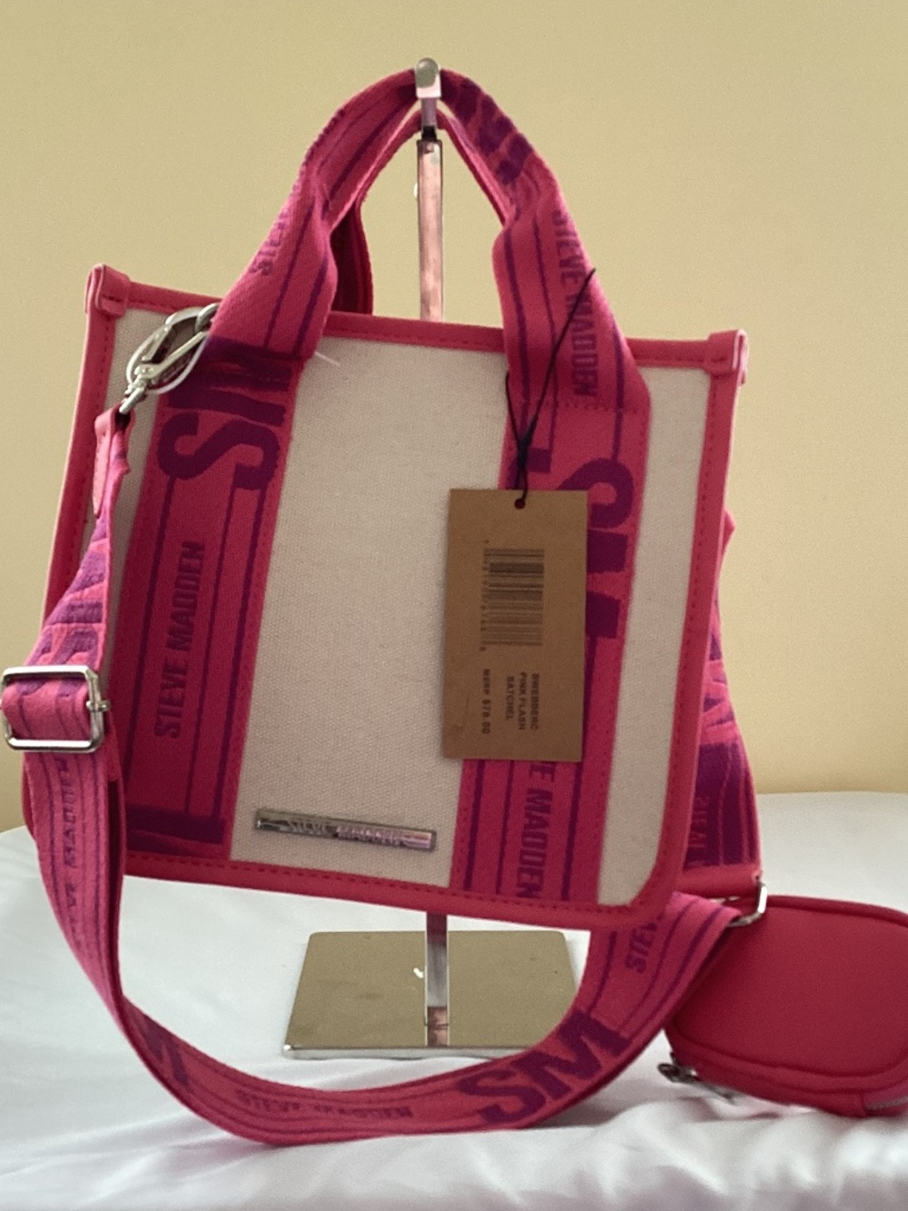 Steve Madden  BWEBBER  Satchel crossbody canvas bag. BNWT